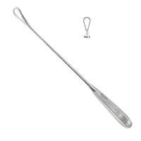 Sims Uterine Curette Sharp Malleable Shaft 11" Size 2