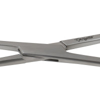 Maier Uterine Dressing Forceps Serrated Jaws 5x30mm With Ratchet Curved Size 10"