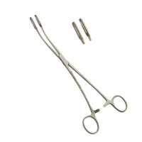 Fletcher Cervix Holding Forceps Curved Serrated Jaws Size 9 1/2"