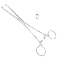 Museux Uterine Vulsellum Forceps 2x2 Teeth Size 9 1/2" Straight 10mm
