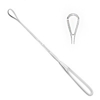 Bumm Uterine Curette 12" Large Malleable Shanks Sharp No 3