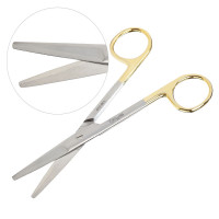 Mayo Dissecting Scissors 5 1/2" Straight Tungsten Carbide Insert Blades Left Hand