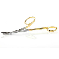 Gillies Needle Holder 4 3/4" One Large Offset Ring Tungsten Carbide Straight Tip