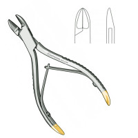 Wire Cutter 5" Tungsten Carbide Spring Max 0.028" (0.7mm)