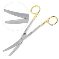 Mayo Dissecting Scissors 6 3/4" Curved Tungsten Carbide Insert Blades Left Hand