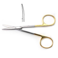 Strabismus Scissors Curved 4 1/2" Tungsten Carbide