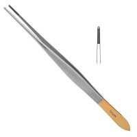 Potts Smith Forceps Cross Serrated 7" Tungsten Carbide