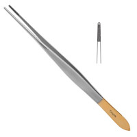 Potts Smith Forceps Cross Serrated 9" Tungsten Carbide