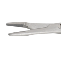 Olsen Hegar Needle Holder Scissors Combination 4 3/4" Serrated - Tungsten Carbide Left-Handed