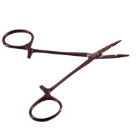 Olsen Hegar Needle Holder Scissors Combination 4 3/4" Serrated Tungsten Carbide Purple Coated