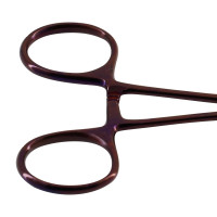 Olsen Hegar Needle Holder Scissors Combination 4 3/4" Serrated Tungsten Carbide Purple Coated