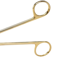 Super Sharp Ragnell Dissecting Scissors 5 1/2" Curved Flat Tip Tungsten Carbide Insert Blades