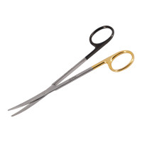 Ragnell Kilner Dissecting Scissors Curved 5 1/2" Tungsten Carbide Super Sharp Gold Handles