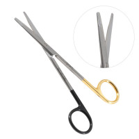 Ragnell Kilner Dissecting Scissors Straight  7" Tungsten Carbide Super Sharp Gold Handles