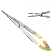 Castroviejo Needle Holder 7 1/8" Tungsten Carbide with Lock Serrated
