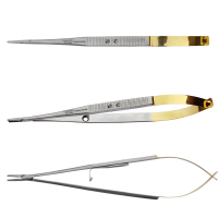 Castroviejo Needle Holder 7 1/8" Tungsten Carbide with Lock Serrated