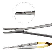 Castroviejo Needle Holder 7 1/8" Tungsten Carbide with Lock Serrated
