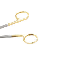 Metzenbaum Scissors 5 3/4" Curved Tungsten Carbide Insert Blades Left Hand