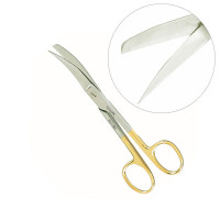 Operating Scissors Sharp Blunt Curved 4 1/2" Tungsten Carbide