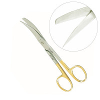 Operating Scissors Sharp Blunt Curved 5" Tungsten Carbide