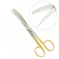 Operating Scissors Sharp Blunt Curved 6" Tungsten Carbide