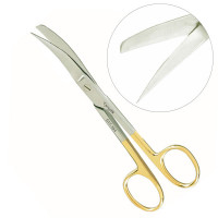 Operating Scissors Sharp Blunt Curved 6 1/2" Tungsten Carbide