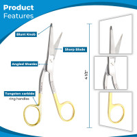 High Level Bandage Scissors 5 1/2" (Knowles) Tungsten Carbide