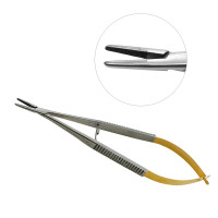 Castroviejo Needle Holder 5 3/4" Tungsten Carbide with Lock Serrated