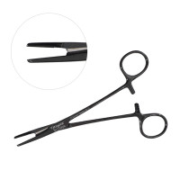 Olsen Hegar Needle Holder Scissors Combination 6 1/2" Serrated Tungsten Carbide Gun Metal Coated