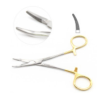 Olsen Hegar Combined Needle Holders and Scissors 5 1/2" Serrated Tungsten Carbide, Curved Tips