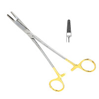 Olsen Hegar Needle Holder Scissors Combination 5 1/2" Serrated Tungsten Carbide