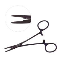 Olsen Hegar Combined Needle Holder and Scissors 5 1/2" Serrated Tungsten Carbide Purple Coated