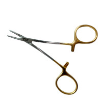 Halsey Needle Holder 4 1/2" Tungsten Carbide Serrated Jaws