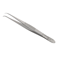 Eye Dressing Forceps Delicate Pattern Serrated 4" Fully Curved Tips