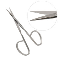 Iris Scissors Straight 4" Sharp Tips Ribbon Handle