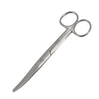 Utility Scissors Curved 6 1/2" Sharp Blunt One Serrated Blade Extra Heavy