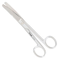 Utility Scissors Curved 6 1/2" Blunt Blunt One Serrated Blade Extra Heavy