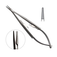 Castroviejo Needle Holder 5 1/4" Straight Smooth Jaws with Catch