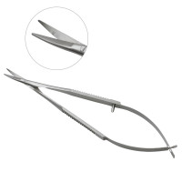 Castroviejo Corneal Scissors 3 1/2" 13mm Blunt Angled Blades
