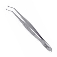 Arruga Capsule Forceps 4" Curved New