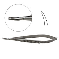 Castroviejo Needle Holder 5 1/2" Curved Jaws without Lock