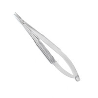 Barraquer Needle Holder  5 1/4" Delicate Curved Jaws