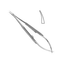 Barraquer Needle Holder 5 1/4" Delicate Curved Jaws with Lock