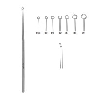 Buck Ear Curette 5 3/4" Angled Blunt Size 3 (3.5mm)