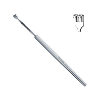 Rollet Retractor 5" Four Blunt Prongs