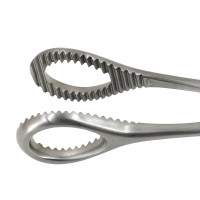 Heywood Smith Sponge Forcep Serrated Straight 10"