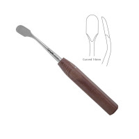 Periosteal Elevator 7 3/4” Wide Round Edge Phenolic Handle Curved 14mm