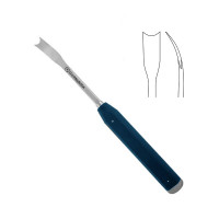 Pelvic Osteotome 12" Curved 25/32" (20mm) Plastic Handle Black with Stainless Steel End Cap
