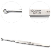 Fox Dermal Curette 5 1/2" 5mm Round Cup