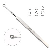 Fox Dermal Curette 5 1/2" 5mm Round Cup